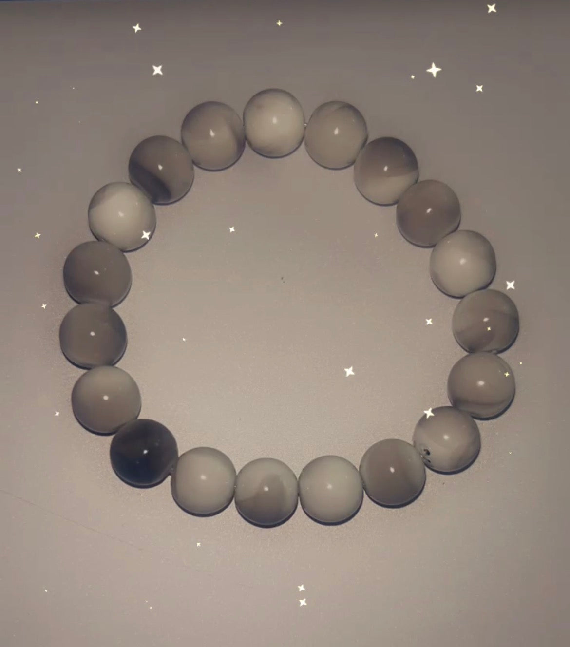 White & grey stone